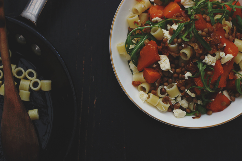 Pumpkin Lentil Salad